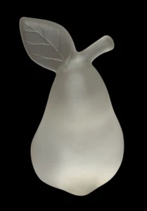 Kristaluxus 24% Full Leaded Frosted Crystal Pear - Picture 1 of 1