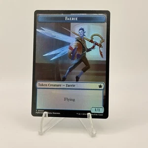 FAERIE   FISH DOUBLED-SIDED TOKEN Foundations #9 10 FDN(NM+)(MTG) *FOIL* - Picture 1 of 2