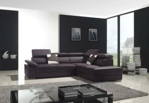 Ecksofa Sofa Couch Polster Wohnlandschaft Eck Sofas Garnitur L Form Leder Neu - Bild 1 von 12