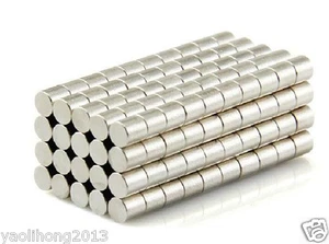 50pcs 3 X 3mm Neodymium Disc Super Strong Rare Earth N50 Small Fridge Magnets - Picture 1 of 3