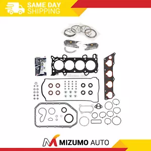 Full Gasket Set Bearings Rings Fit 08-09 Honda 2.4L DOHC K24Z1 K24Z2 K24Z3 K24Z7 - Picture 1 of 12