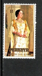 Penrhyn 1980 Reina Madre Isabel 80 Cumpleaños Sc 117 SG 150 MNH - Imagen 1 de 1