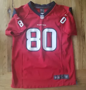 NFL Nike ON FIELD A. Johnson #80 Red Houston Texans Football Jersey YOUTH MEDIUM - Picture 1 of 2