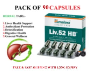 Himalaya L*v.52 HB-90 Herbal Capsules Digestive Health & Detoxification EXP.2026 - Picture 1 of 12