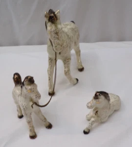 Vintage Chained Ceramic Horse Family Three Pieces Made In Japan - Picture 1 of 12