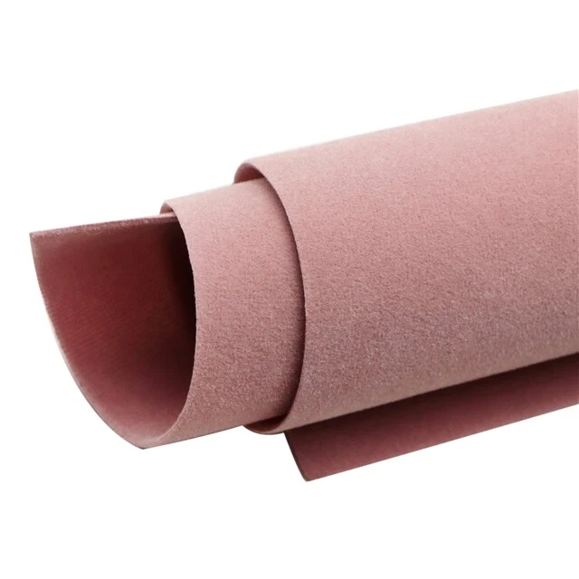 Pink Double Sided Velvet FAUX LEATHER SHEET 9" x 12"  WHOLESALE 1077317 - Image 1 of 1