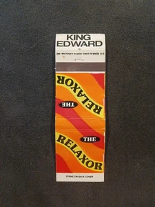 King Edward The Relaxor Vintage Matchbook Cover - Picture 1 of 2