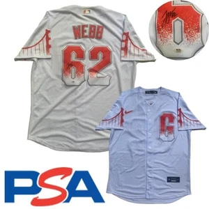Camiseta firmada por Logan Webb PSA/DNA San Francisco Giants autografiada SF - Imagen 1 de 4