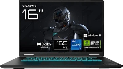 GIGABYTE Gaming A16 CMHI2DE894SH, Black Steel, Core i7-13620H, 16GB RAM,  #NO871 - Bild 1 von 3