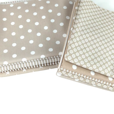 XXL Stoffpaket  "BEIGE SAND"  100% Baumwolle 500g ca. 25 x 140/150 cm - Bild 1 von 4