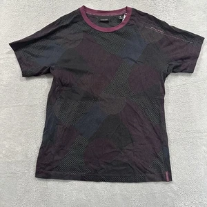 Camiseta Scotch & Soda Hombre Grande Geométrica Púrpura Ropa Activa - Imagen 1 de 7