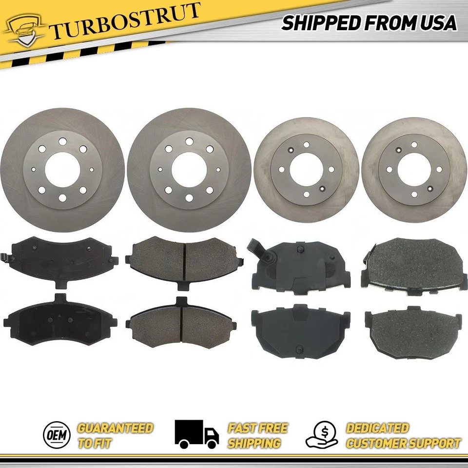 Kit Frenos y Rotores Delanteros y Traseros para Elantra Hyundai 2002-2005 Foto 1 de 2