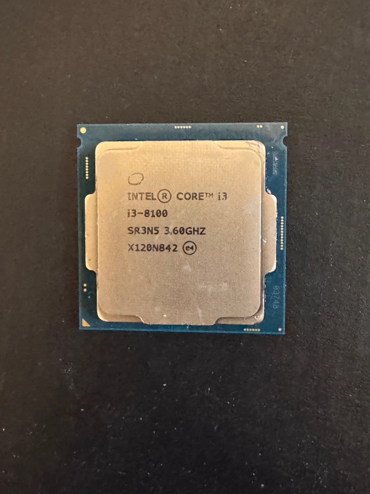 Intel i3 8100 3.6GHz Quad-Core LGA 1151 Coffee Lake CPU SR3N5 Fully Tested - Image 1 of 1