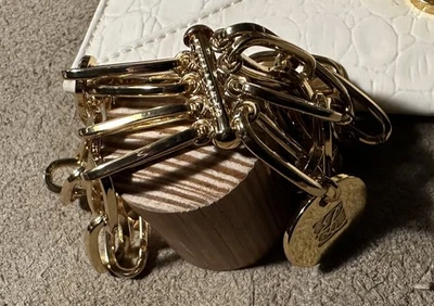 Estée Lauder Gold Plated Paperclip Link Multi-Chain Bracelet - Image 1 of 4