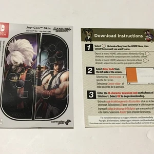Switch; Samurai Shodown Joy Con Skins And Insert Only - Picture 1 of 3