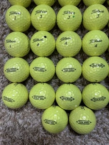 50 Mint Yellow Titleist Tour Speed Golf Balls - Picture 1 of 1