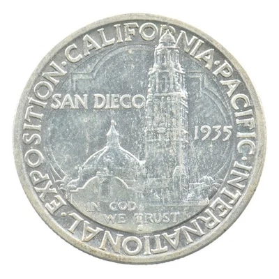 1935-S San Diego Commemorative Half Dollar *1909 - Image 1 of 3