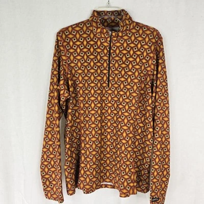Kerrits Womens XL Long Sleeve Quarter Zip Orange Yellow - Image 1 of 4