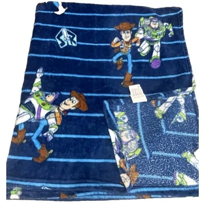 Manta de bebé polar Disney Toy Story azul Woody Buzz Lightyear - Imagen 1 de 18