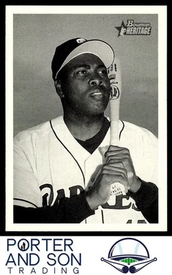 Tarjeta de béisbol Tony Gwynn 2001 Bowman Heritage #363 de los Padres de San Diego Foto 1 de 2