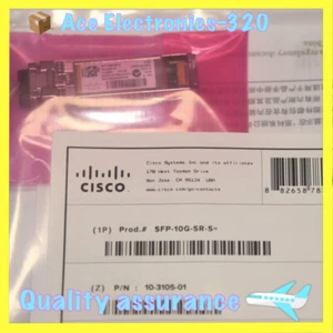 Sealed Cisco SFP-10G-SR-S 10G-SR 850nm 300m MMF LC SFP+ Transceiver US Ship NEW - Picture 1 of 4