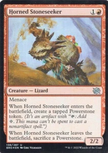 HORNED STONESEEKER 138/287 FOIL THE BROTHERS' WAR MTG MAGIC NM - Picture 1 of 1