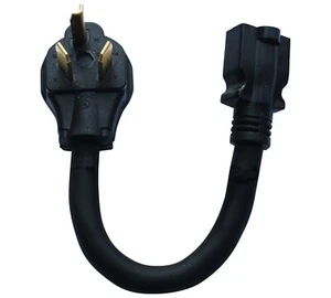 NEMA 10-30P 30amp enchufe macho a 6-20R hembra adaptador adaptador de carga EV - Imagen 1 de 7
