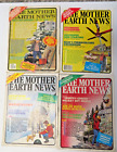 Lot of 4 Mother Earth News March/April 1980 & 1985, Nov/Dev 1984, Jan/Feb 1985