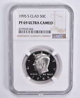 PF69 UCam 1995-S CLAD Kennedy Half Dollar NGC Graded Brown Lbl *0162