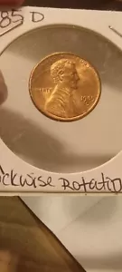 1985 D Lincoln Memorial Rotational Error Clockwise 10 Degrees - Picture 1 of 2