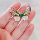 Fashion Gradient Crystal Butterfly Brooch Alloy Dragonfly Brooch for Women Pin
