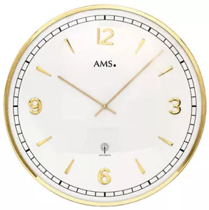 AMS 5609 Funkwanduhr modern Gehäusedurchmesser 40 cm Funkwanduhren Wanduhr - Bild 1 von 1