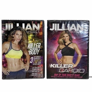 Jillian Michaels Workout 2 DVD Lot New Sealed (Killer Body, Killer Cardio) - Picture 1 of 7