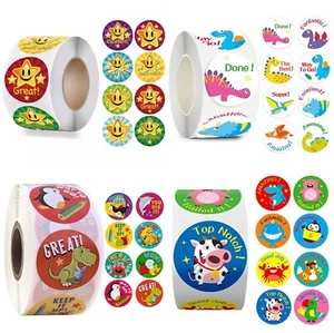 100 PCS Kids Reward Stickers Teachers Parents Children Praise School Labels 25mm - Picture 1 of 143