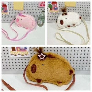 Polyester Capybara Shoulder Bag Cartoon Handbag Cute Crossbody Bag Gift - Picture 1 of 14