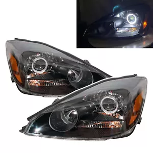 Fits TOYOTA SIENNA XL20 MK2 04-05 Guide LED Angel-Eye Projector Headlight BK RH - Picture 1 of 7