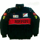 Adult F1 Racing Jacket Vintage Ebroidered Ferrari Jacket Cotton Padded