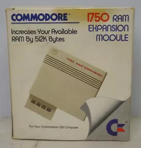 Commodore 1750 Ram Expansion Module 512 Kb per Commodore 128 Completo al 100% - Foto 1 di 16