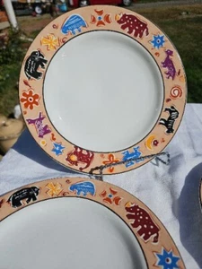 4 Furio Contemporary Casuals Animal Salad Plates bundle of 4 - Picture 1 of 4