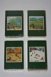 Norman Rockwell's Four Seasons Vintage Playing Cards 4 Decks - Picture 1 of 7