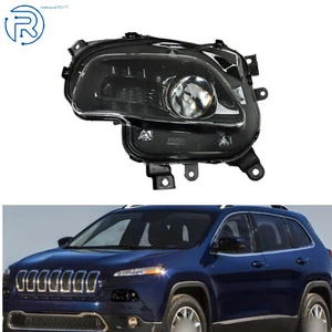 Faro proyector halógeno negro para Jeep Cherokee 2014-2018 - Imagen 1 de 12