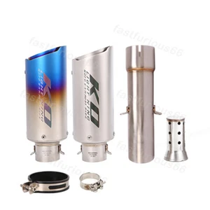 Exhaust System Muffler Tips Connect Mid Pipe Slip On For Suzuki SV650 2003-2015 - Picture 1 of 12