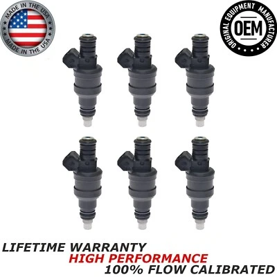 6X NEW Bosch Fuel Injectors For OLDSMOBILE TORONADO 1988-1990 #0280150901 - Image 1 of 4