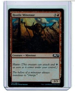Hostile Minotaur - Foil - 2019 Core Set - Magic the Gathering - Picture 1 of 4