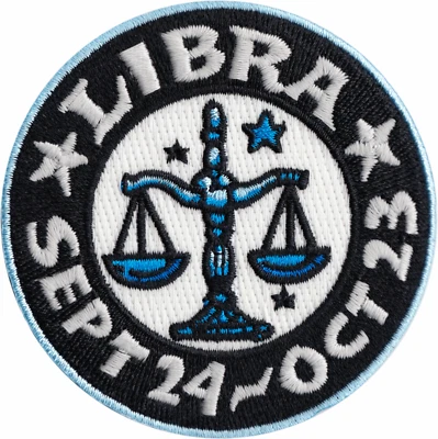 Patch - Libra Zodiac Sign Astrology Zoltan GLOW IN THE DARK 3" Iron On #110086 - Image 1 of 3