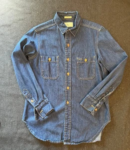 Vintage Ralph Lauren Denim Western Wear Cotton Shirt - Mens Small - Picture 1 of 4
