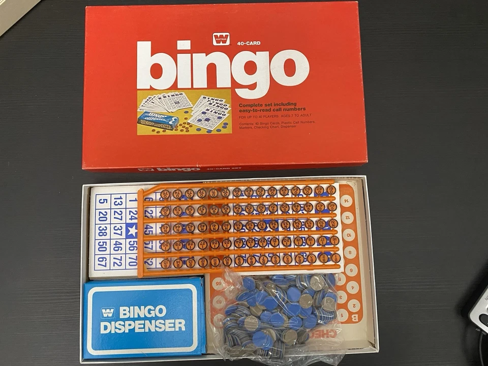 Vintage 1981 Whitman Bingo 40 Card Game # 4709