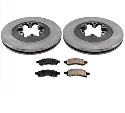 Передние роторы и керамические тормозные колодки для GMC 2009-2012 Colorado Canyon (2) - Изображение 1 из 4