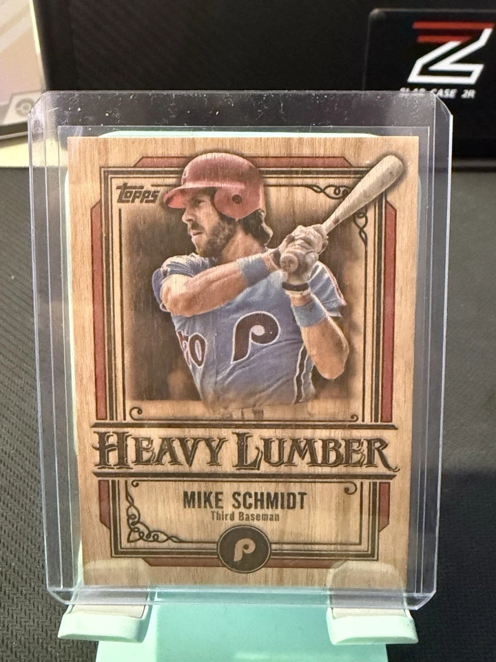 Коллекционные бейсбольные карточки 2025 Topps Update Series Mike Schmidt Heavy Lumber Philadelphia Phillies - Изображение 1 из 2