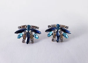 Baublebar Ohrstecker blau & weiß Strass - Bild 1 von 9